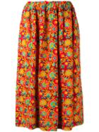 Comme Des Garçons Comme Des Garçons Floral Print Skirt, Women's, Size: Large, Rayon