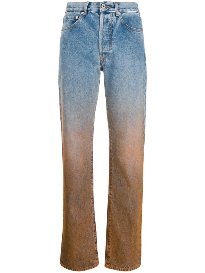 Off-white Degrade Straight-leg Jeans - Blue