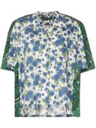 Y / Project Double Layered Print Cotton Shirt - White