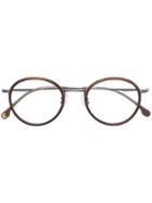 Carrera Tortoiseshell-effect Round Frame Glasses - Brown