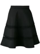 Carven - Ladder Detail Skirt - Women - Polyester/polyurethane/spandex/elastane - Xs, Black, Polyester/polyurethane/spandex/elastane