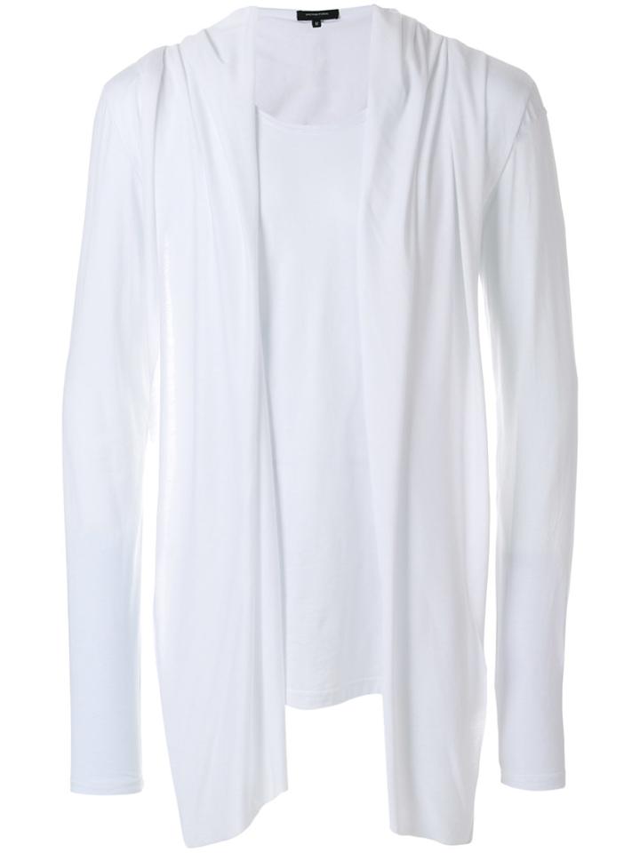 Unconditional Waistcoat Draped Top - White