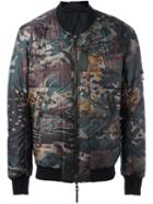 11 By Boris Bidjan Saberi Reversible Bomber Jacket, Men's, Size: Medium, Green, Polyamide/polyester