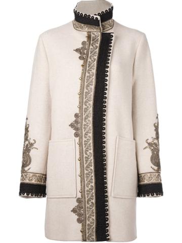 Etro Embroidered Pattern Sports Coat, Women's, Size: 44, Nude/neutrals, Silk/polyamide/other Fibers