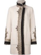 Etro Embroidered Pattern Sports Coat, Women's, Size: 44, Nude/neutrals, Silk/polyamide/other Fibers