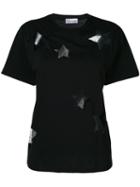 Red Valentino - Sheer Embroidered T-shirt - Women - Cotton/polyamide - S, Black, Cotton/polyamide