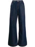 Haikure High Rise Loose Fit Jeans - Blue