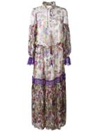 Roberto Cavalli Floral Print Dress, Women's, Size: 42, Silk/polyamide