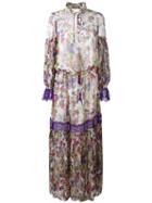 Roberto Cavalli Floral Print Dress, Women's, Size: 42, Silk/polyamide