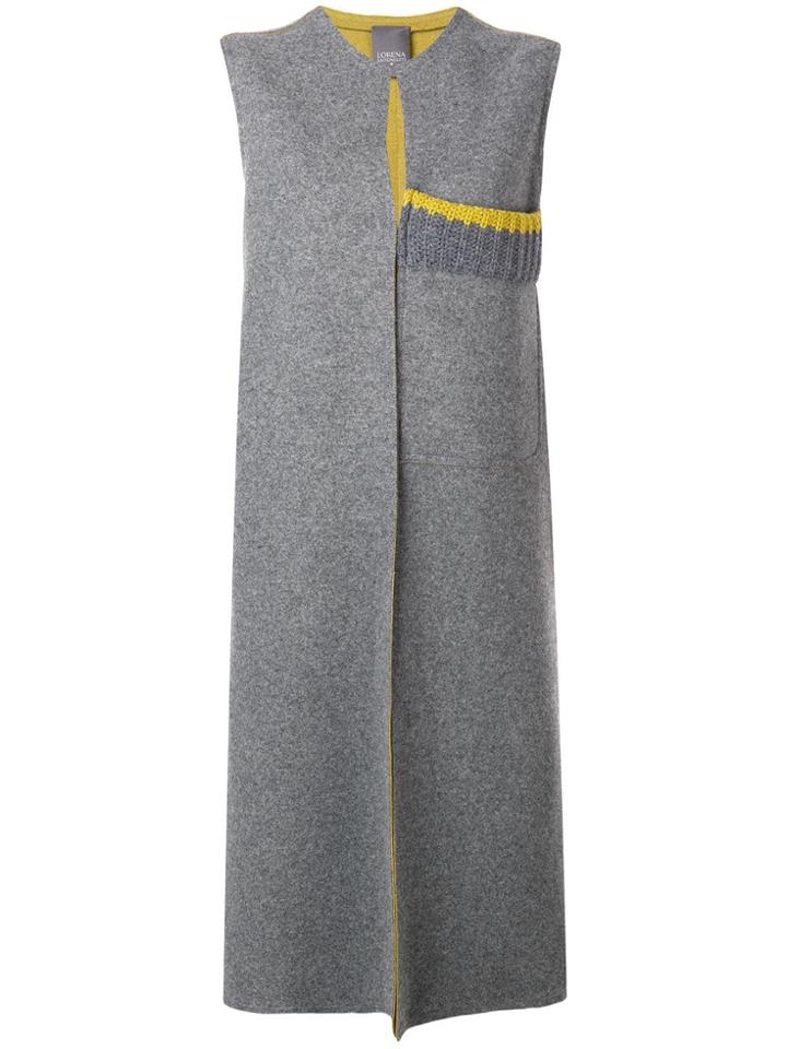 Lorena Antoniazzi Long Gilet - Grey