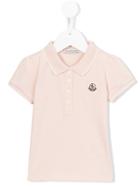 Moncler Kids - Embroidered Logo T-shirt - Kids - Cotton/spandex/elastane - 2 Yrs, Toddler Girl's, Pink/purple