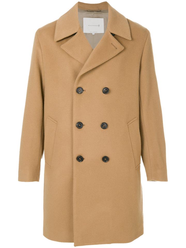Mackintosh Double Breasted Coat - Nude & Neutrals