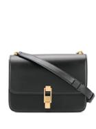 Saint Laurent Structured Shoulder Bag - Black