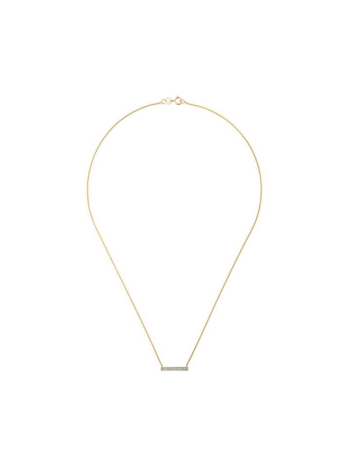 Dana Rebecca 14kt Yellow Gold Sylvie Rose Diamond Bar Necklace -