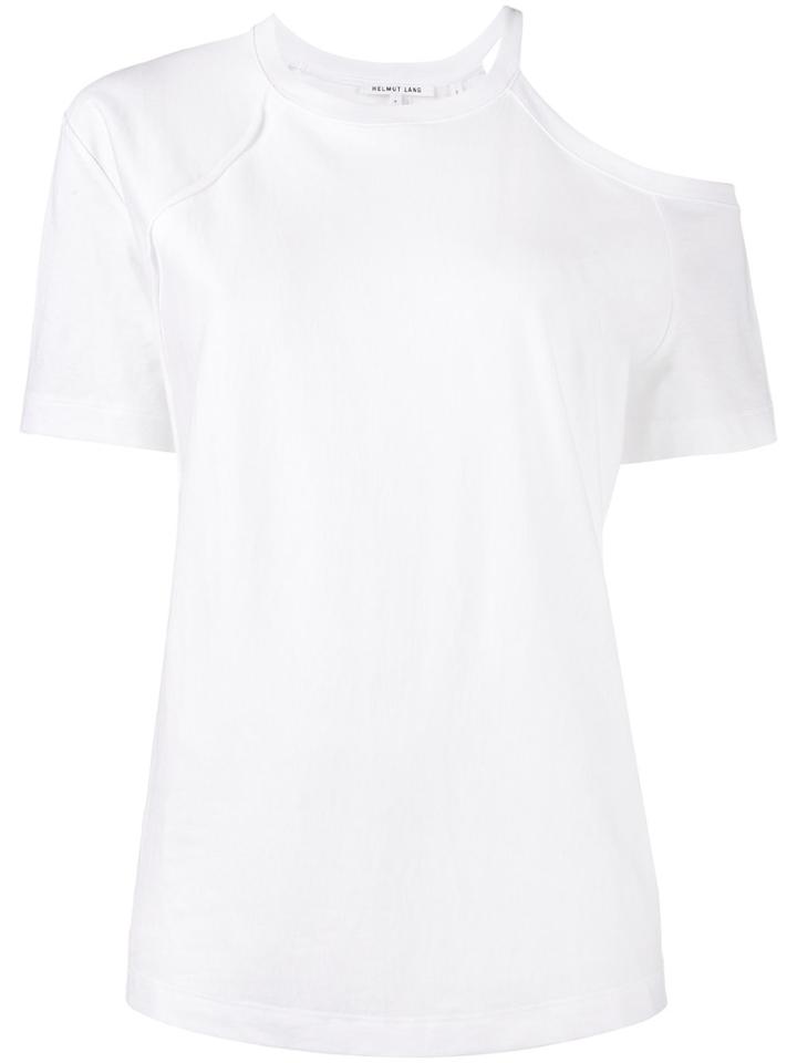 Helmut Lang Cold Shoulder T-shirt - White
