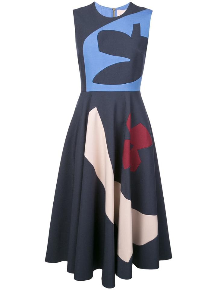 Roksanda Pleated Dress - Blue