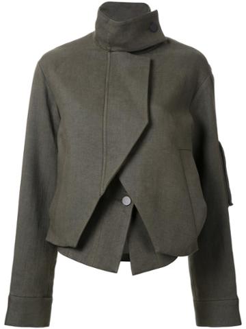 Christopher Esber 'joe' Jacket, Women's, Size: 8, Green, Silk/cotton/linen/flax