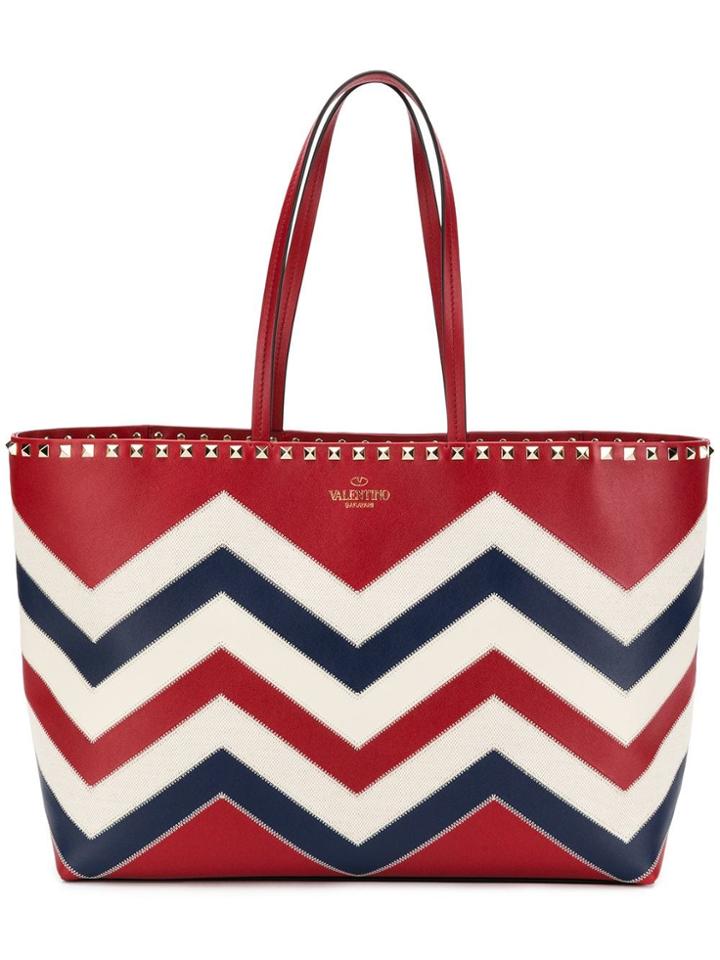 Valentino Valentino Garavani Small Rockstud Shopper - Red
