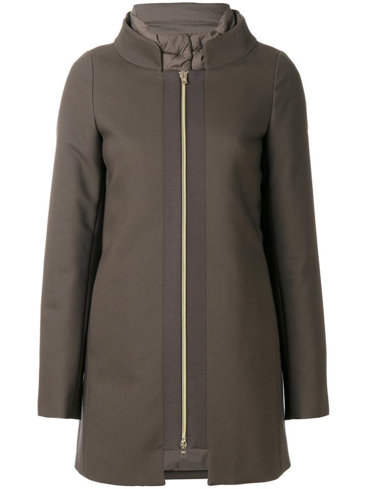 Herno Internal Layer Coat - Brown