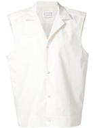 Maison Margiela Sleeveless Shirt, Men's, Size: 48, White, Cotton
