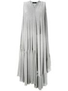 Area Di Barbara Bologna - Draped Metallic Dress - Women - Polyamide/polyester/spandex/elastane/viscose - One Size, Grey, Polyamide/polyester/spandex/elastane/viscose