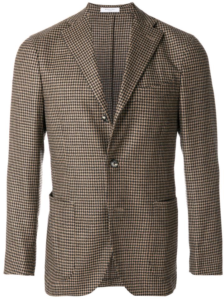 Boglioli Houndstooth Blazer - Brown
