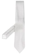 Giorgio Armani Jacquard Logo Tie - Neutrals