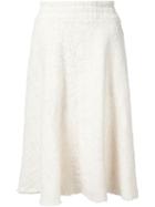 The Elder Statesman A-line Skirt, Women's, Size: M, White, Cotton