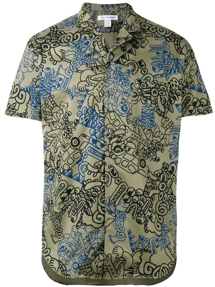 Comme Des Garçons Shirt - Patterned Shirt - Men - Cotton - S, Green, Cotton