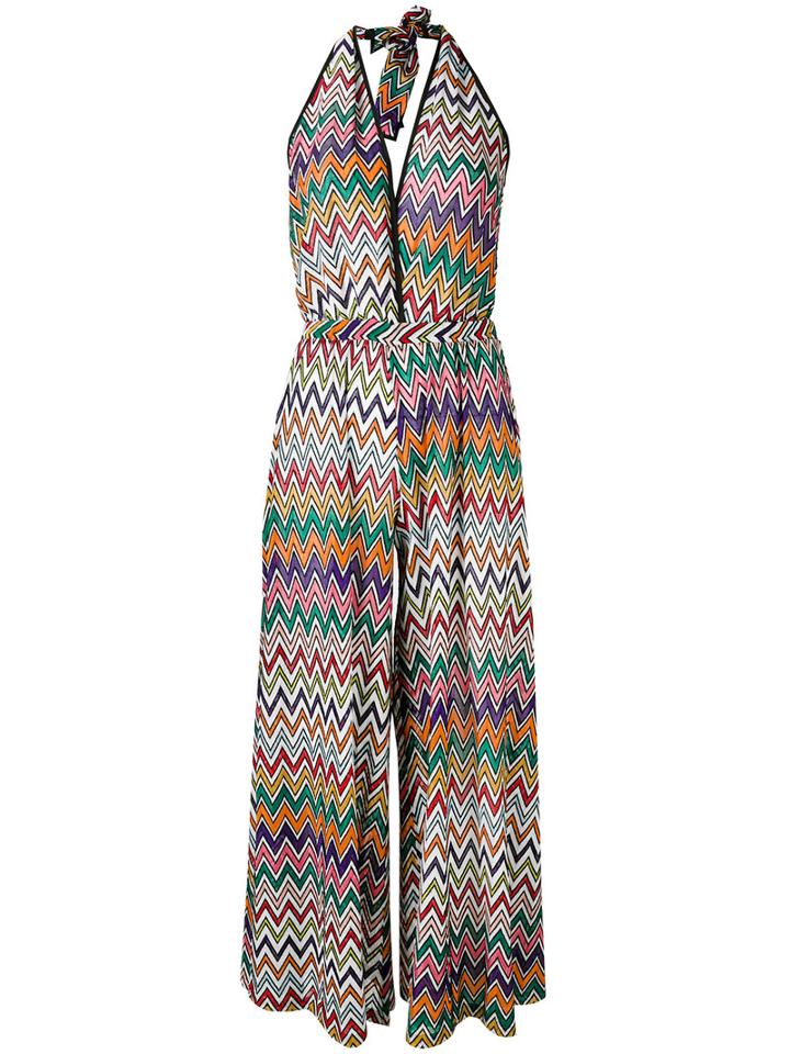 Missoni Zigzag Jumpsuit, Women's, Size: 42, Viscose/cupro/polyester
