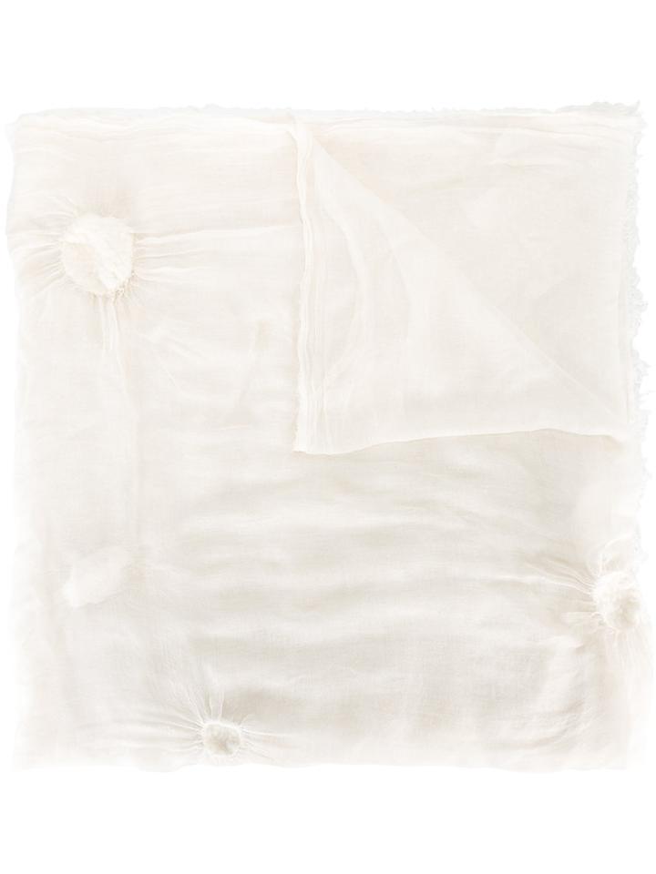 Faliero Sarti - Gigia Scarf - Women - Silk/wool/modal - One Size, Nude/neutrals, Silk/wool/modal