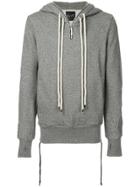 Lost & Found Ria Dunn Asymmetric Drawstring Hoodie - Black