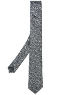 Z Zegna Embroidered Tie - Grey