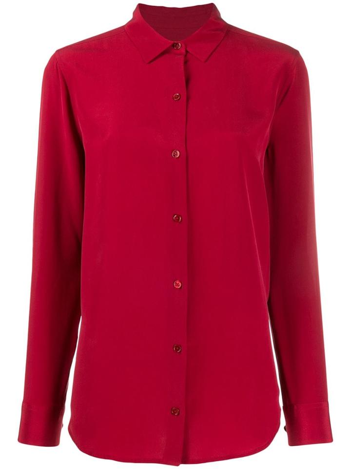 Equipment Buttoned Shirt - Red
