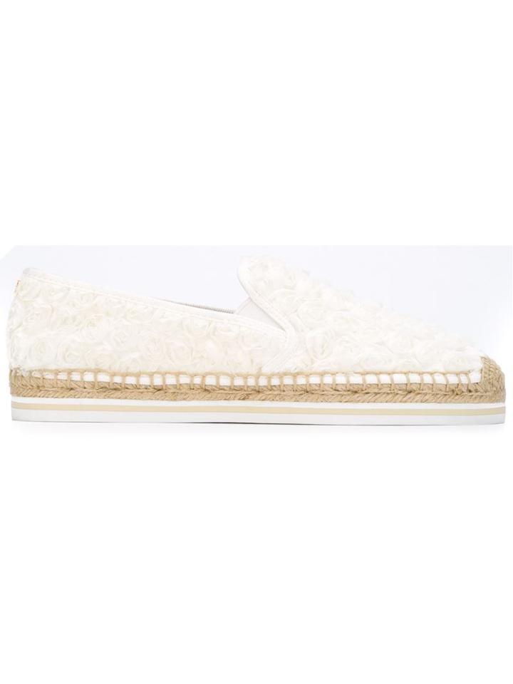Tory Burch Lace Detail Espadrilles