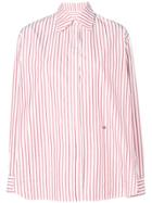 Victoria Beckham Striped Masculine Shirt - White