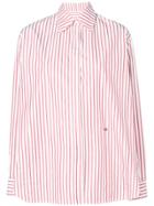 Victoria Beckham Striped Masculine Shirt - White