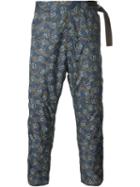 Jil Sander Hook Detail Cropped Trousers, Men's, Size: 48, Blue, Polyamide