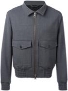 Ami Alexandre Mattiussi - Zipped Jacket - Men - Cotton - S, Grey, Cotton