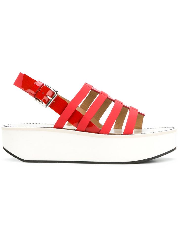 Flamingos Open-toe Sandals - Red