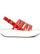 Flamingos Open-toe Sandals - Red