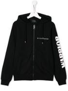 John Richmond Junior Hooded Zip-up Jacket - Black