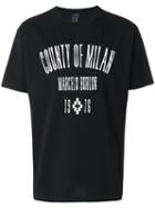 Marcelo Burlon County Of Milan - Jak T-shirt - Men - Cotton/polyester - M, Black, Cotton/polyester