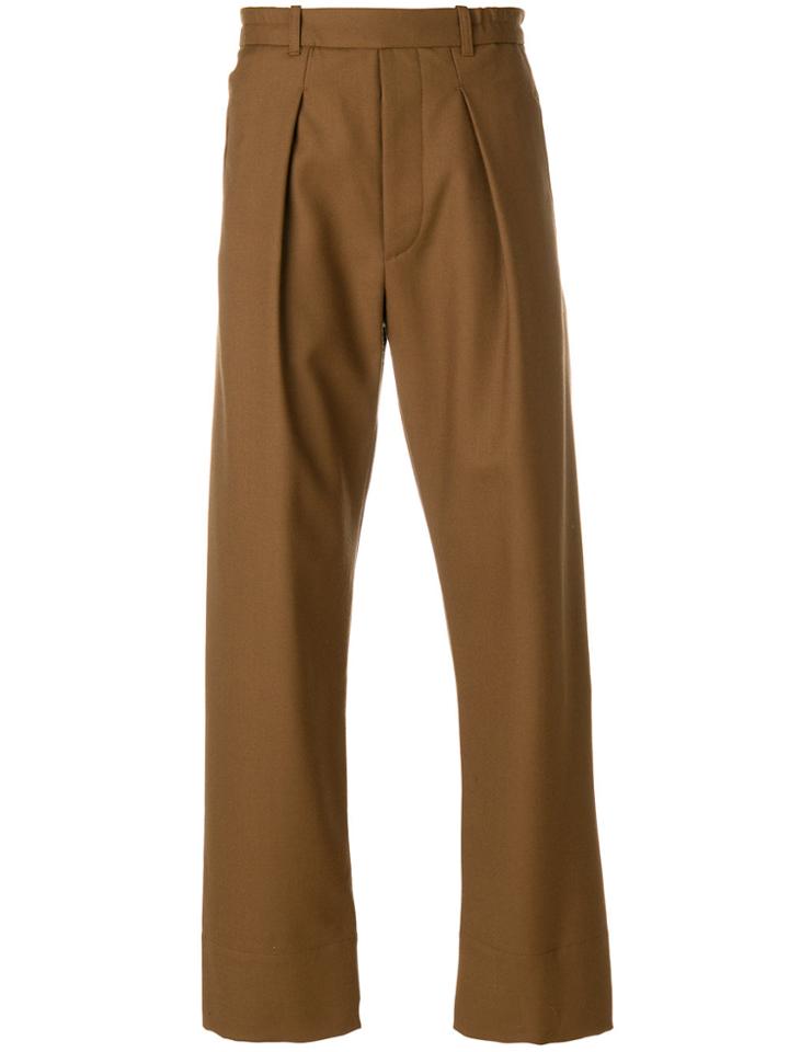 Lemaire Tailored Fitted Trousers - Brown