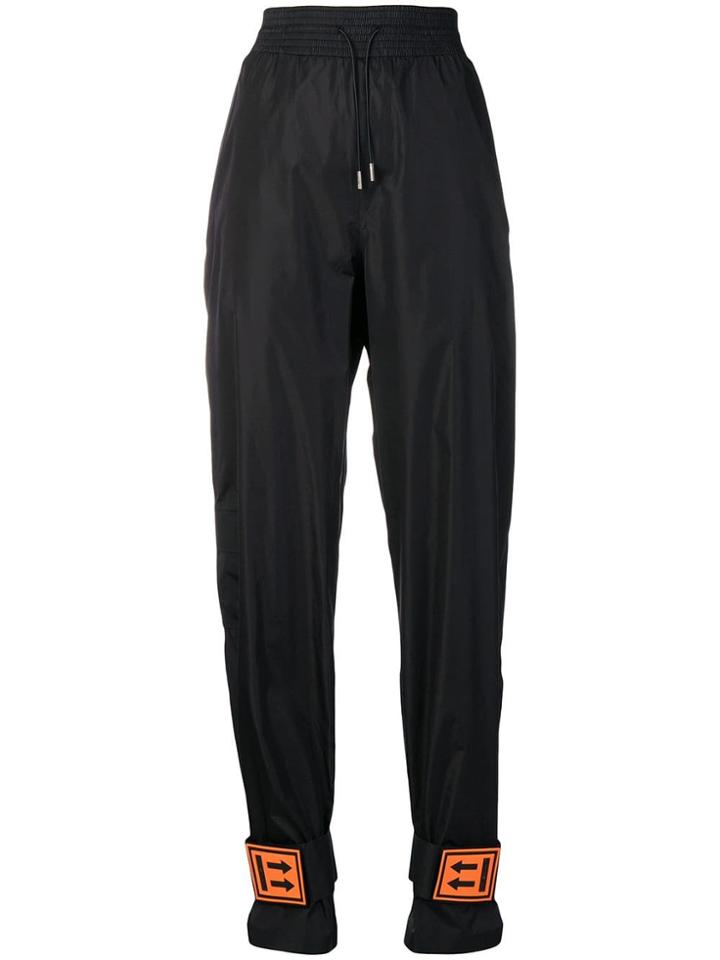 Off-white Ankle Strap Track Pants - Black