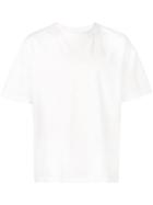 Facetasm T-shirt With Stripe Stamp On The Back - White