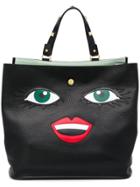 Giancarlo Petriglia Face Applique Tote Bag - Green