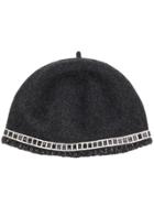 Le Chapeau Stitching Detail Hat - Grey