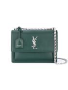 Saint Laurent - Medium Monogramme Shoulder Bag - Women - Leather/metal - One Size, Green, Leather/metal