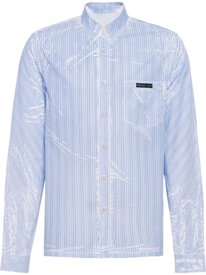 Prada Overprinted Shirt - Blue